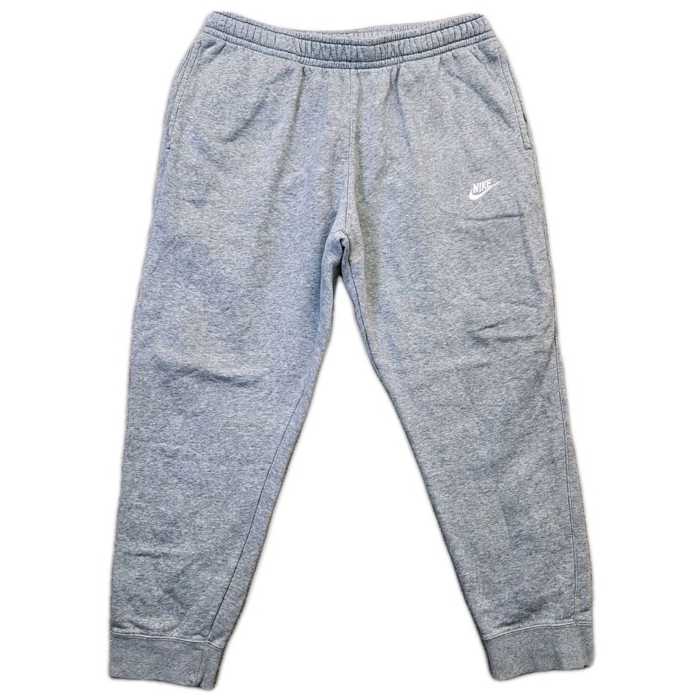 Nike Sportswear Club Fleece Joggers Dark Grey Heather XL‎ Gym Travel